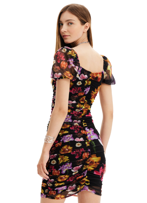 Desigual M. Christian Lacroix Short Ruched Dress