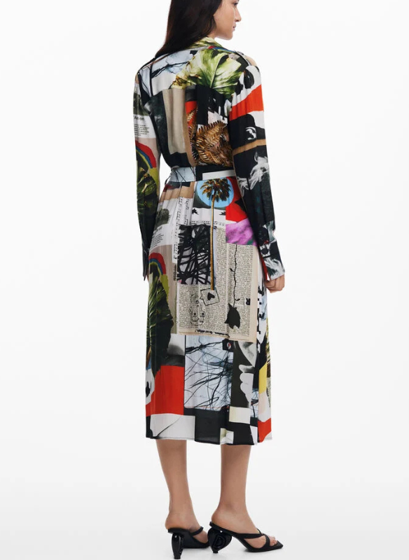 Desigual Printed Shirt Dress designed by M. Christian Lacroix