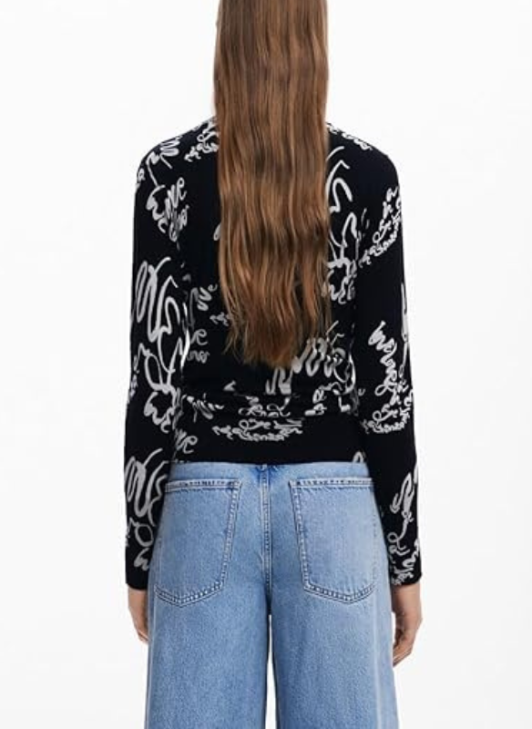 Desigual Fine Lettering Sweater