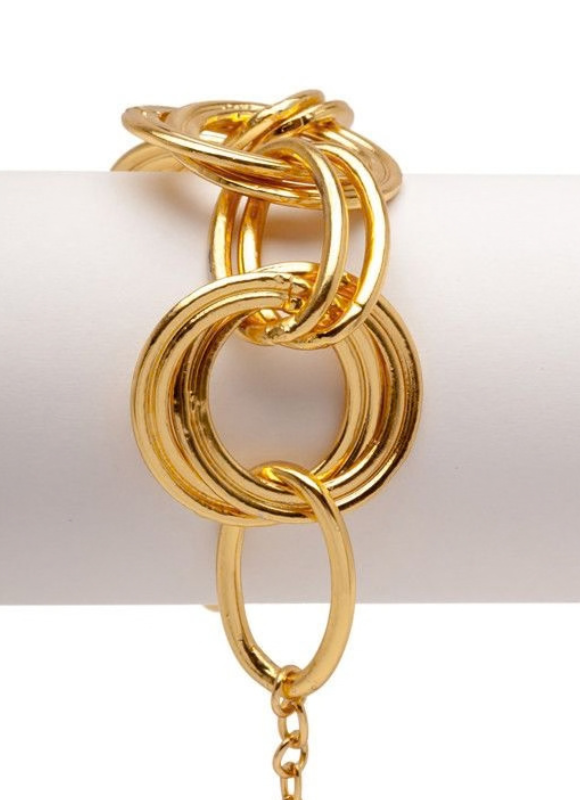 Karine Sultan Oversized Multi-Hoop Bracelet