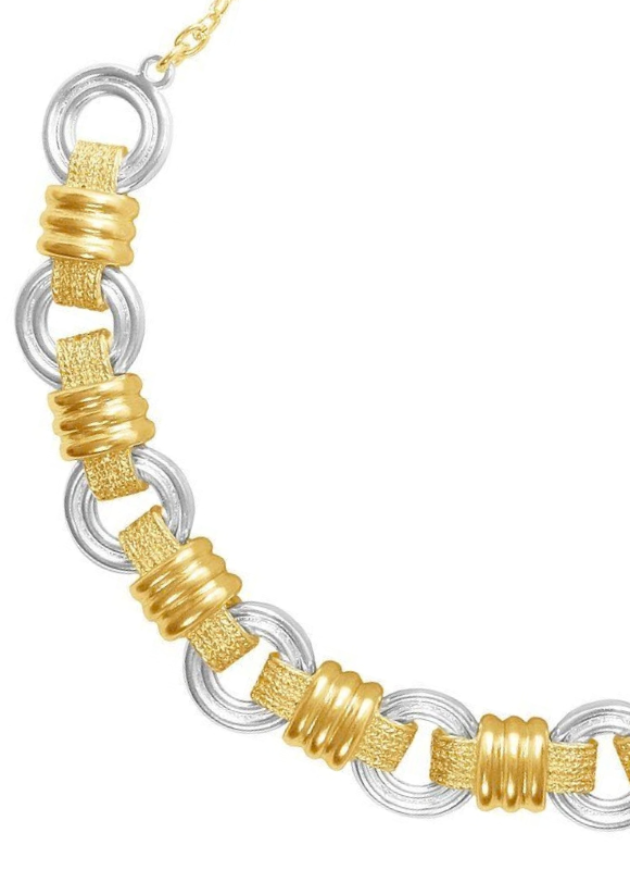 Karine Sultan 2 Tone Necklace