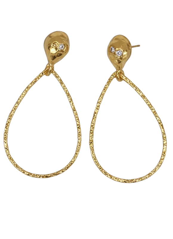Karine Sultan Gold Teardrop Dangle Earring