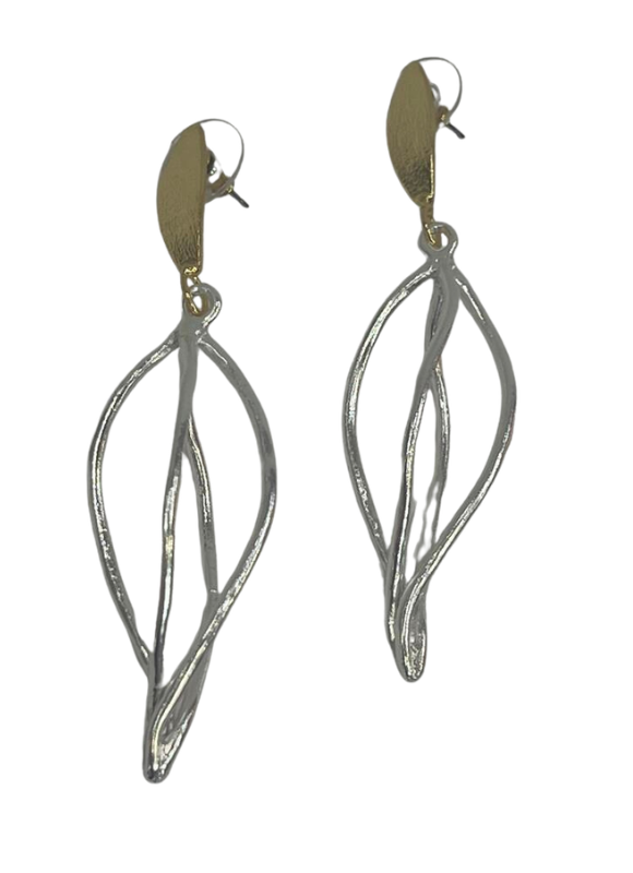 Karine Sultan Two-Tone Drop Earring