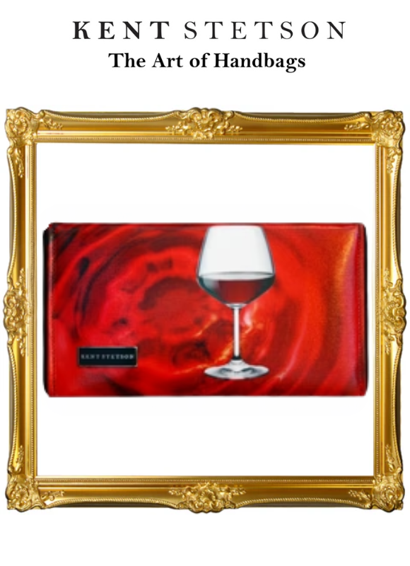 Kent Stetson Red Wine Clutch