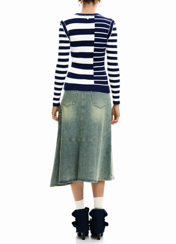 Desigual Rib Striped Sweater