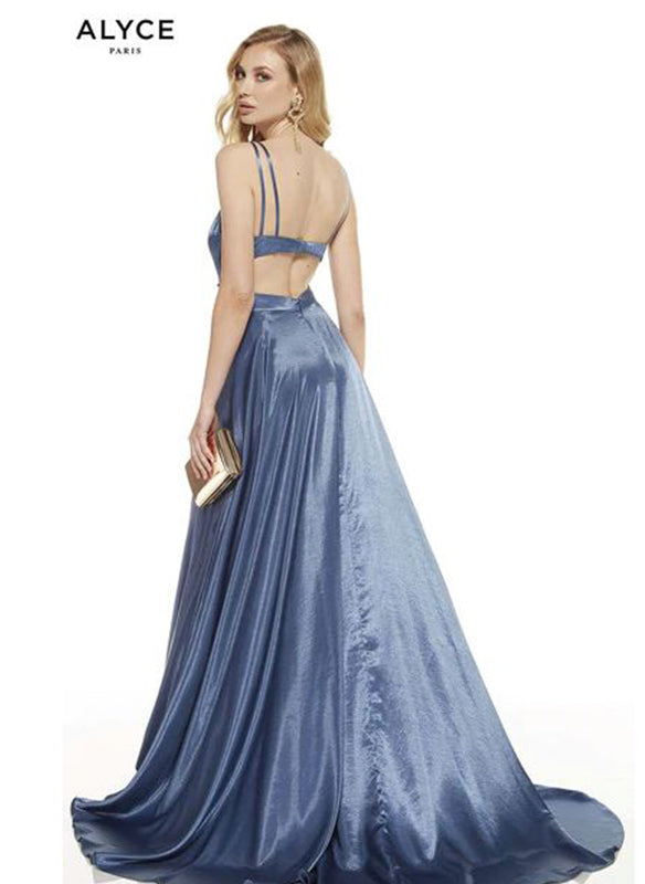 Alyce Paris Charmeuse Aline Gown - Cinnamon