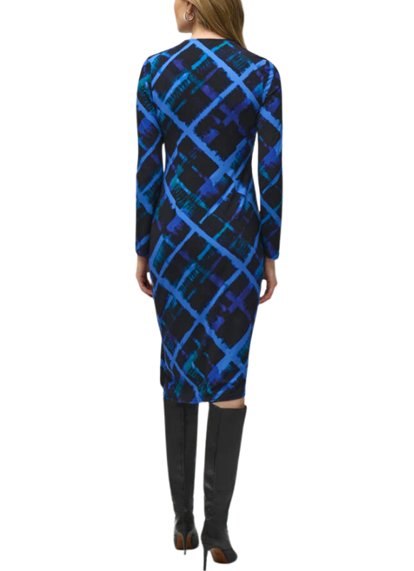 Joseph Ribkoff Knee Length Wrap Dress