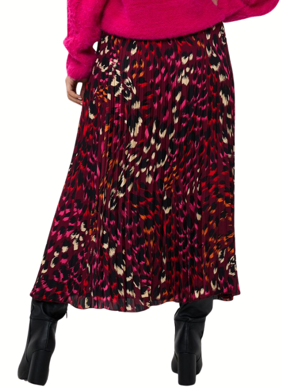 Esqualo Skirt Plisse Floral Gem