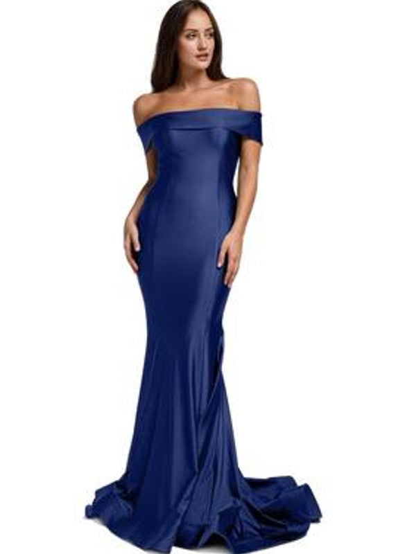 Amelia Couture Strapless Fitted Jersey Gown