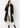 Jayley Collection Faux Fur & Faux Leather Crocodile Effect Panelled Trench Coat