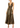 Ieena for Mac Duggal Sleeveless V Neck Pleated Top Metallic Dress