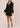 Aidan by Adrianna Papell Knit Crepe Long Sleeve Blazer Dress With Feather Trim