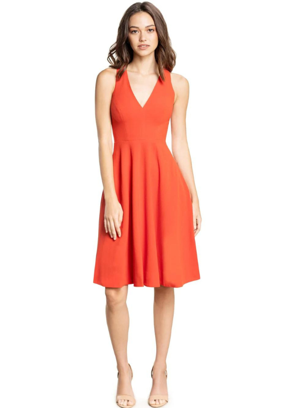Dress The Population Catalina Sleeveless Fit & Flare Midi Dress