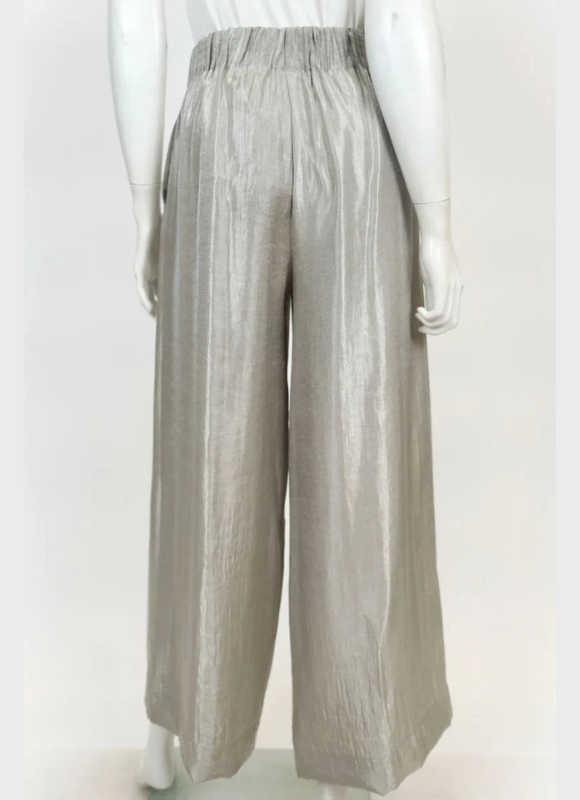 IC Collection Silver Wide Leg Pant