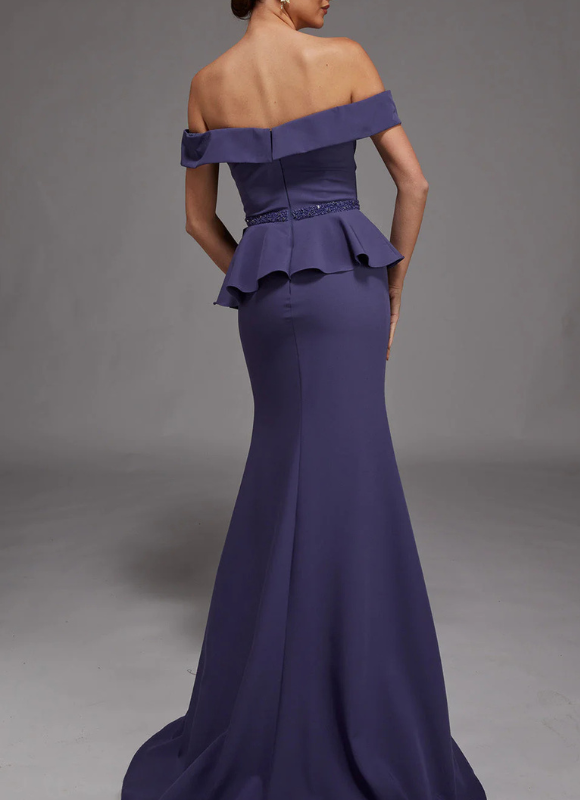 Alyce Paris Peplum Mermaid Dress