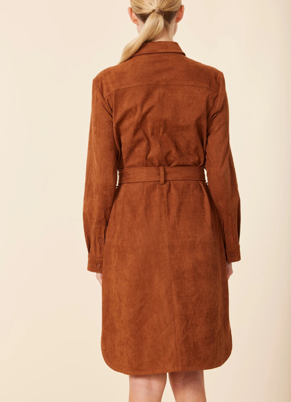 Dolce Cabo Faux Suede Belted Dress