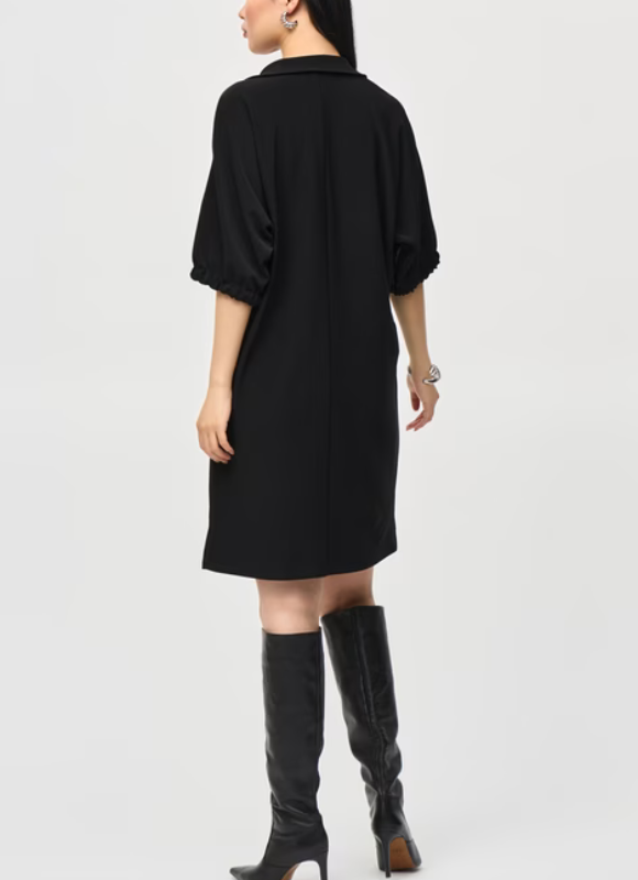 Joseph Ribkoff Cutaway Slit Minimalist Dress