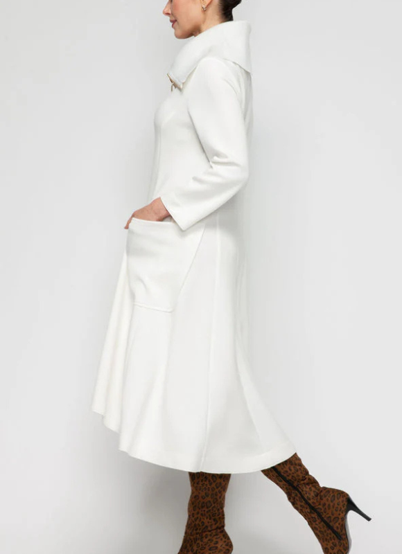 IC Collection Hi-Low Statement Collar Jacket