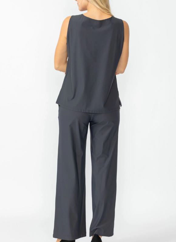 IC Collection Wide Leg Long Pants & Scoop Neck Tank Top