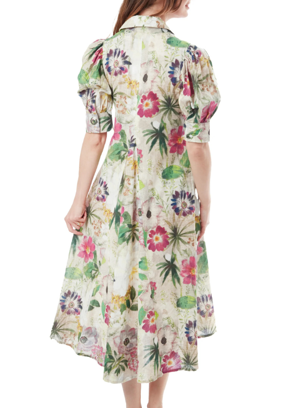 Dizzy Lizzie Montauk Dress Botanical Print