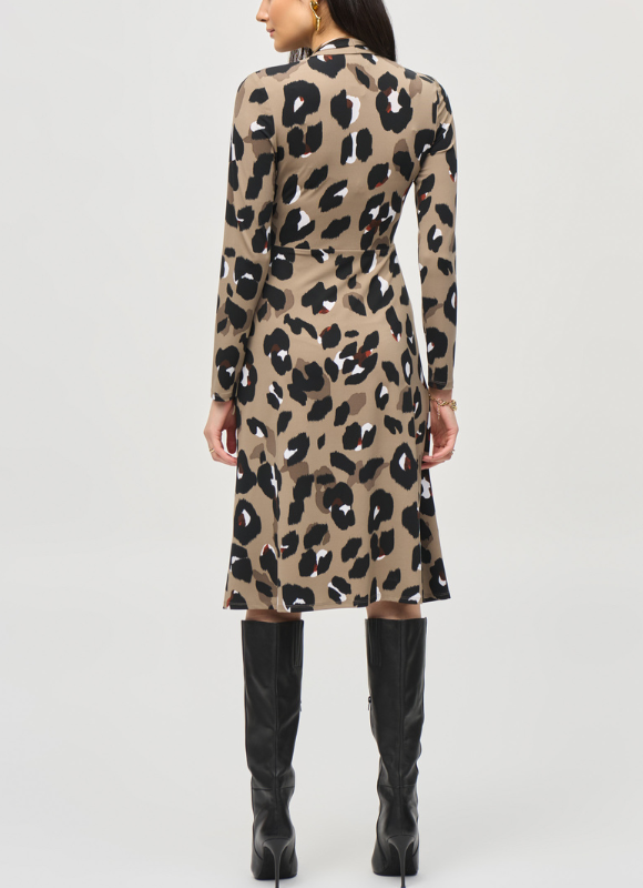 Joseph Ribkoff Wrap Midi Date Dress