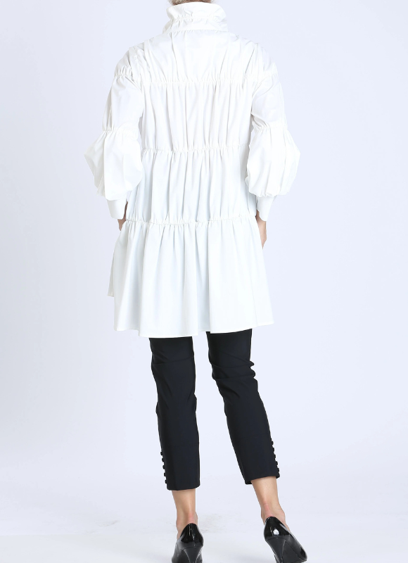 IC Collection Shirring Blouson Sleeve Shirring Jacket