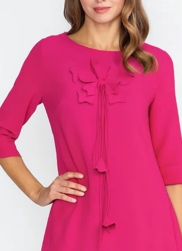 IC Collection Soft Petal Tie-Front Top