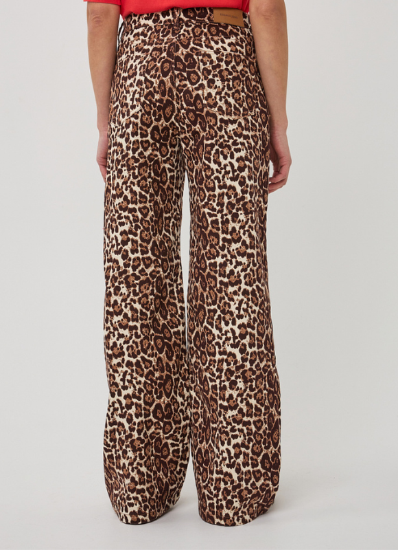 Esqualo Leopard Print Pants