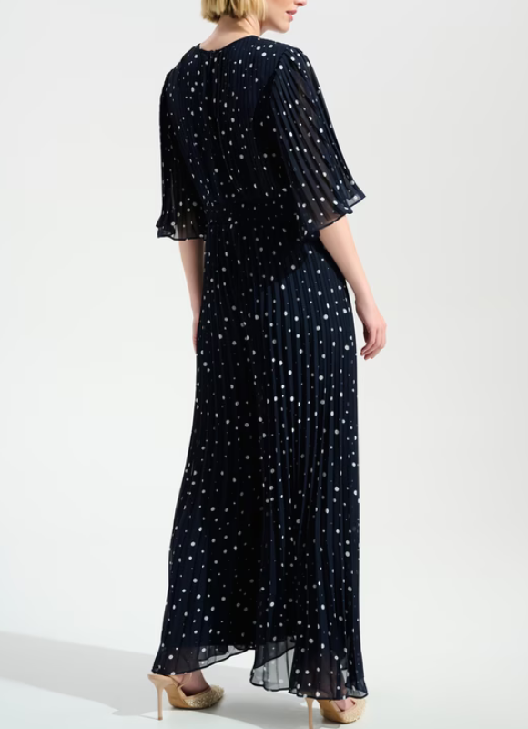 Joseph Ribkoff Polka-Dot Belted Jumpsuit