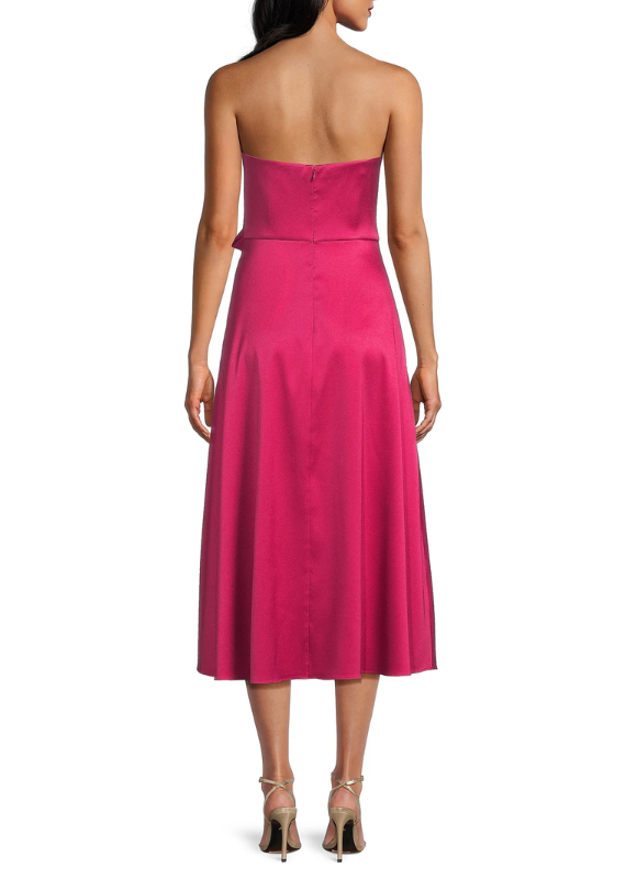 Aidan Mattox Stretch Mikado Midi Dress