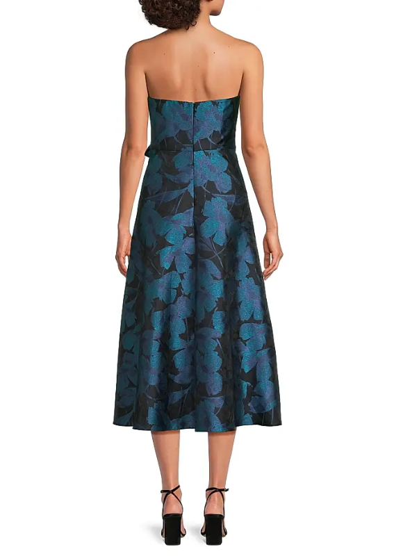 Aidan Mattox Jacquard Midi Dress