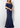 Jovani Navy Off the Shoulder Fitted Dress