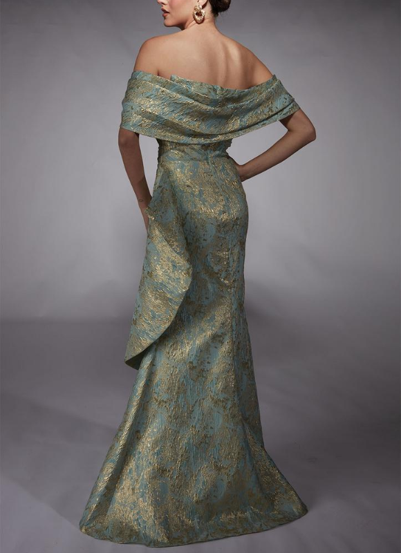 Alyce Paris Off The Shoulder Mermaid Gown