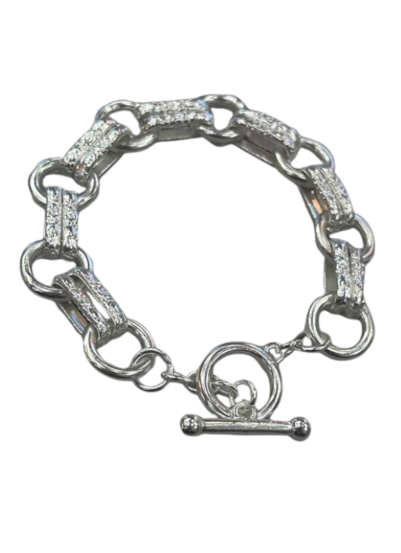 Karine Sultan Silver Link Bracelet