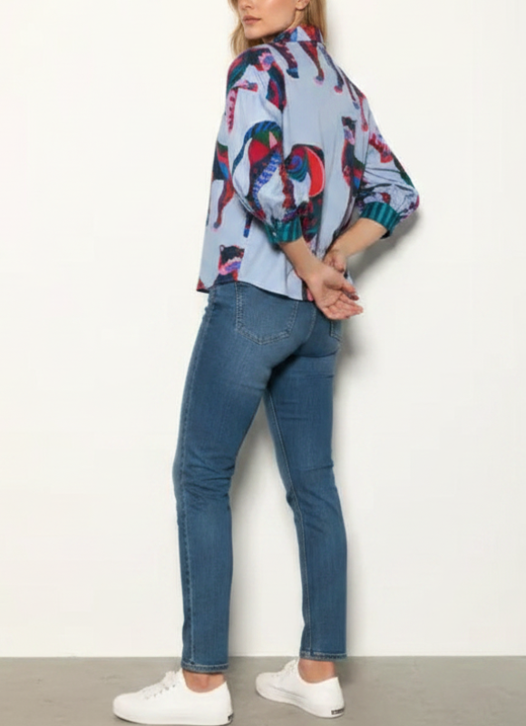 Maude Vivante Elsa Cheetah Mirage Top