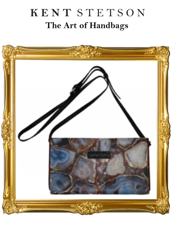 Kent Stetson Topaz Geode Clutch
