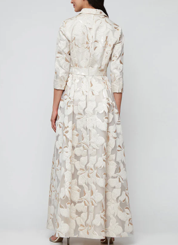 Alex Evenings Maeve Button-Front Ballgown