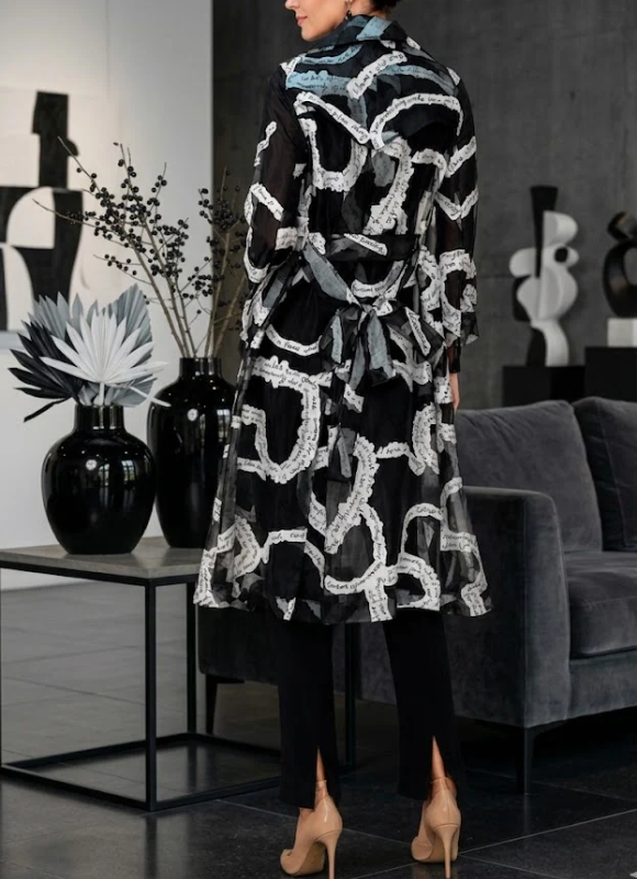IC Collection Organza French Coat