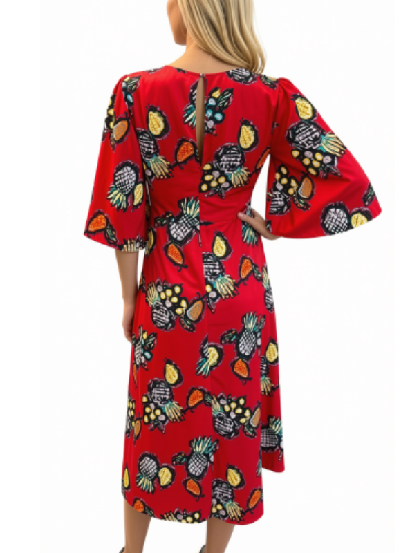 Traffic People Print Dress