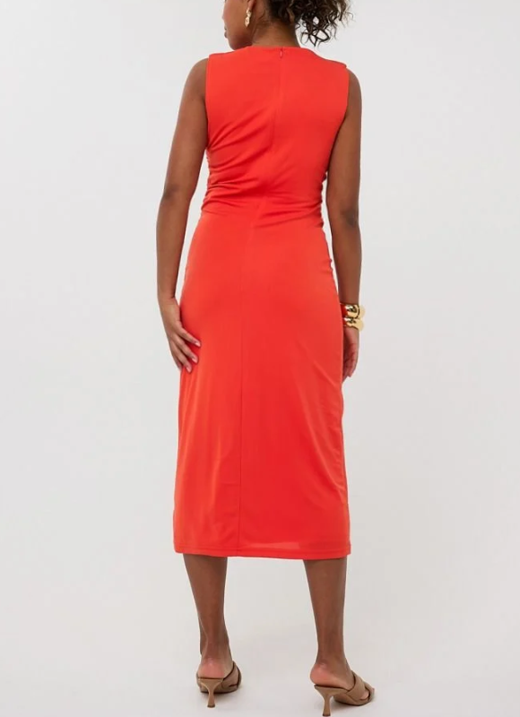 Esqualo Denia Dress With Long Gathering