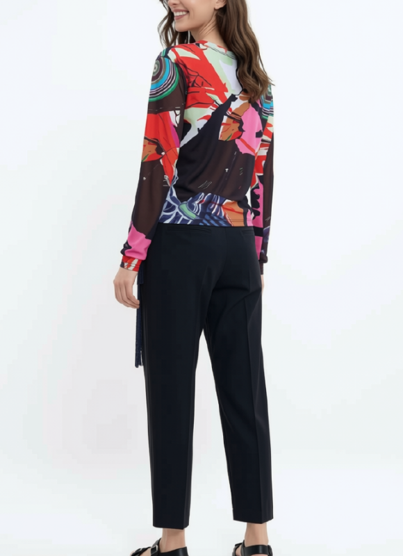 Desigual Printed Knit Tee Shirt M. C. La Croix