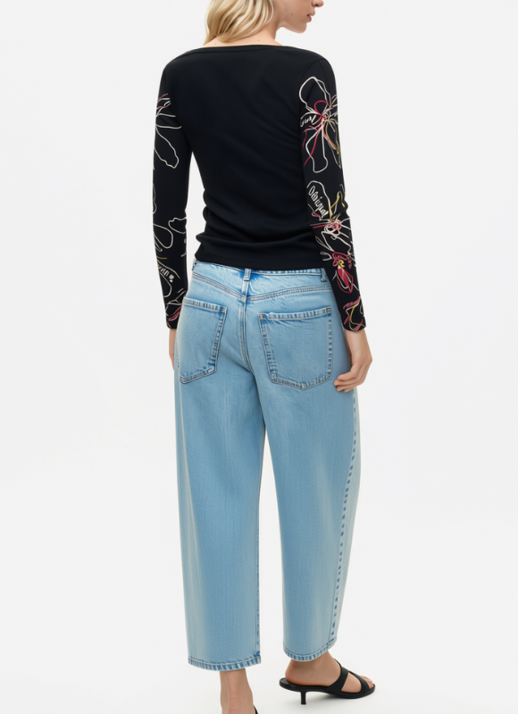 Desigual Milan Floral Long Sleeve T Shirt