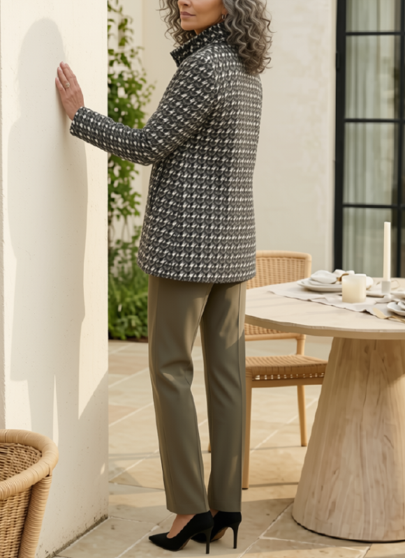 Habitat Luxe Ponte Print Soho Jacket