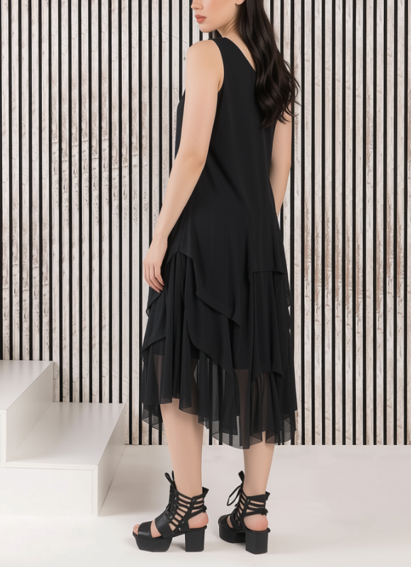 Kozan Black Mesh Martha Dress