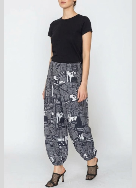 IC Collection Front Pocket Pleats Baggy Pants