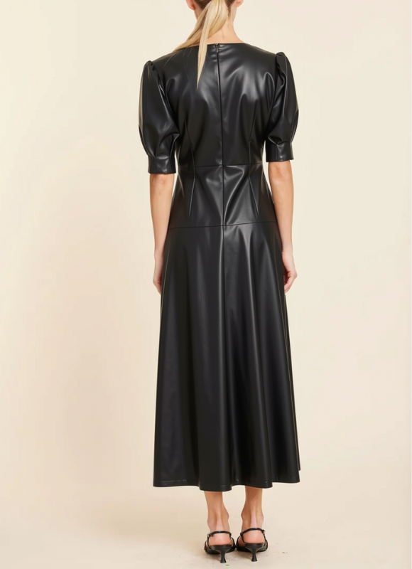 Dolce Cabo Vegan Leather Maxi Dress