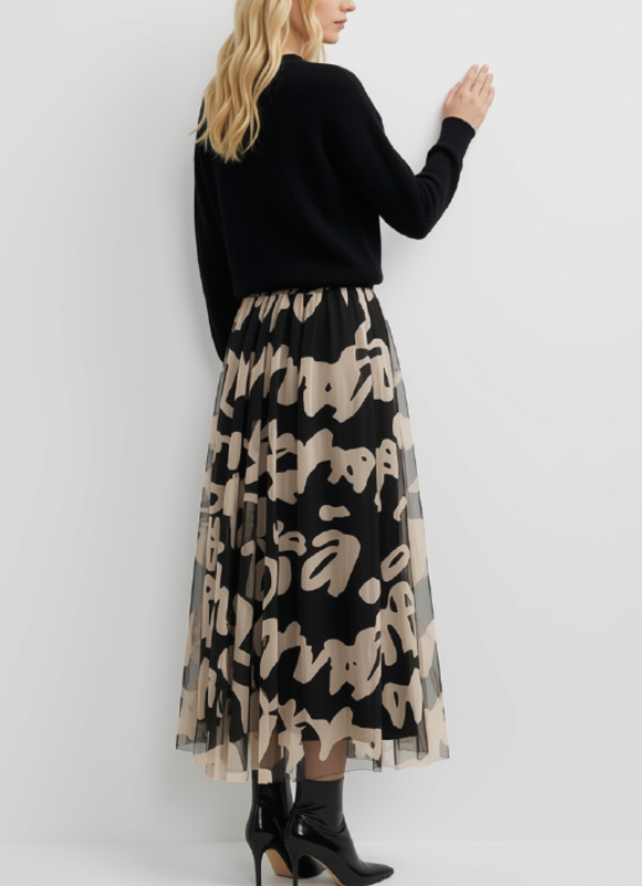 Loowie Graffiti Print Skirt