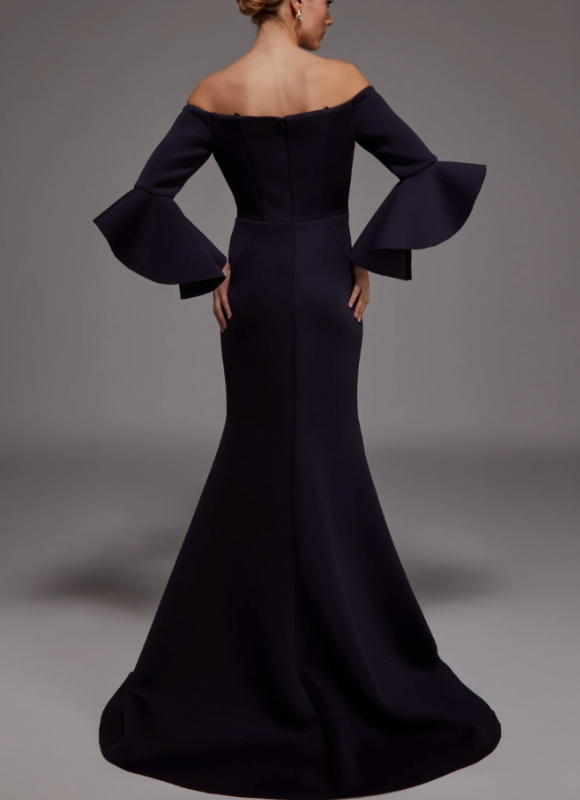 Alyce Paris Off The Shoulder Mermaid Gown